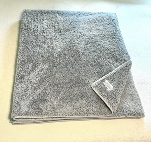 RH Restoration Hardware Faux Fur Throw 50" x 60" Blue Blanket Double Sided Warm - Picture 1 of 11