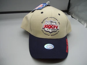 NFL Fútbol Super Bowl 34 Gorra de Béisbol Twins Enterprise 30 de enero 2000 Atlanta Nueva con Etiquetas - Imagen 1 de 8