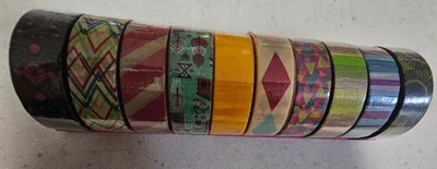 Lot of 10 3M Scotch Expressions Washi Tapes 0.59in x 393in Multiple Designs New - Image 1 of 4