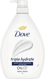 Dove Triple Hydrate Body Wash 1 L - Picture 1 of 11