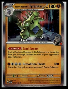 SV10: Destined Rivals #096/182 Team Rocket's Tyranitar - Imagen 1 de 2