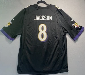 Nike On Field Lamar Jackson 8 Trikot Herren XXL 2XL Schwarz Baltimore Ravens NFL - Bild 1 von 10