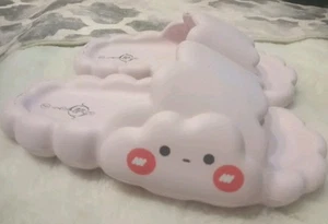 Zapatillas de goma Sole Mates para mujer talla 9 diseño nube animada - Imagen 1 de 7