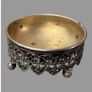 Vintage Antique Victorian Sterling Silver Salt Dip - Picture 1 of 4