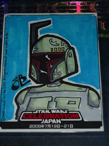 STAR WARS CELEBRATIONS JAPAN ULTRA RARE SKETCH CARD COLOR BY SB Spencer Brinkerh - Bild 1 von 1