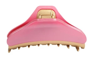 Caravan Peach Painted French Hair Claw with Gold Highlights - Picture 1 of 1