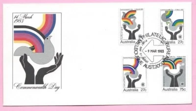 AUSTRALIA - FDC 1983 - COMMONWEALTH DAY - Fdi MELBOURNE Bureau - Image 1 of 2