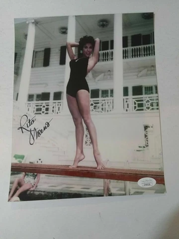 Signed Rita Moreno Photo AUTOGRAPH Singin' In The Rain King and I Ritz JSA AUTO Cover