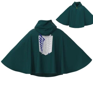Attack on Titan Cloak Shingeki No Kyojin Scouting Legion Levi Cosplay Capes - Picture 1 of 10