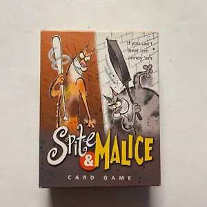 Spite and Malice Card Game Parker Brothers Hasbro 2002 Complete Instructions - Picture 1 of 5