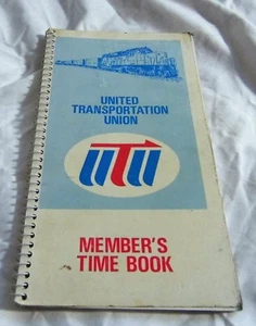 United Transport Union 1987 Member's times table Book UTU railroad FREE SHIPPING - Picture 1 of 1