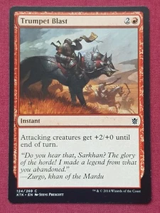 Magic The Gathering KHANS OF TARKIR TRUMPET BLAST red card MTG - Picture 1 of 2