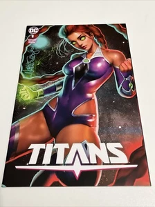 Titans #1 Starfire Virgin Variant Signed By Szerdy With COA - Picture 1 of 3