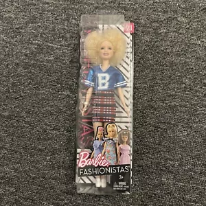 Barbie Fashionista #91 Varsity Platitude Petite Doll Blonde Pale Complexion - Picture 1 of 2