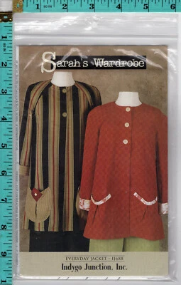 "Sarah's Wardrobe: Everyday Jacket" Indygo Junction Sewing Craft Pattern IJ688 - Image 1 of 4