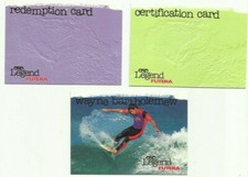 1995 FUTERA SURFING REDEMPTION SET WAYNE BARTHOLOMEW PROMO SAMPLE 3 CARDS RARE