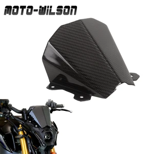 For Yamaha MT09 2021 100% Carbon Fiber Wind Shield Cover Decoration Panel Gloss - Picture 1 of 12