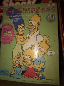 Very Rare 1991 Simpsons Sticker Album Only 24 Missing - Foto 1 di 12