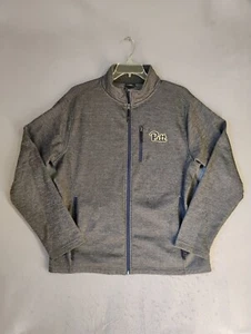 Pitt Panthers Jacket Adult XL Gray Full Zip Long Sleeve Mock Neck Zip Pockets - Picture 1 of 11