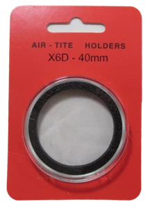Air Tite X6D - 40mm Black Ring (2 oz Perth and Elemetal Silver) Coin Capsule (1) - Picture 1 of 1