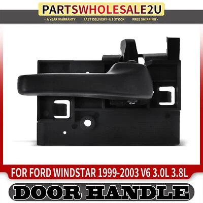 Manija de puerta interior negra textura pasajero trasero para Ford Windstar 1999-2003 Foto 1 de 4