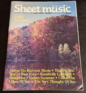 Sheet Music Magazine - October 1986 Piano/Guitar - David Burge Early Autumn 🎶 - Picture 1 of 13