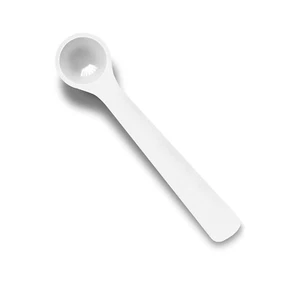 Pack of 10 White Plastic Measuring Spoons 150 Milligrams 0.30Ml Tiny Spoons for - Picture 1 of 12