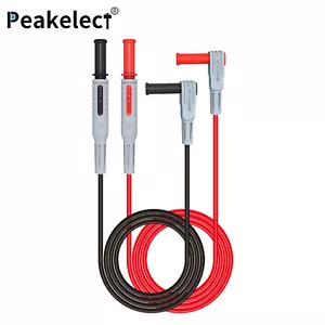 2PCS Multimeter Test Leads 4mm Banana Plug Soft Flexible Test Wire 1000V 15A - Picture 1 of 12