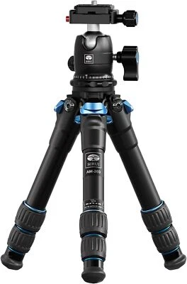 SIRUI AM203 Mini Travel Tripod with 360° B00K Ball Head, Aluminum Tabletop...  Foto 1 de 4