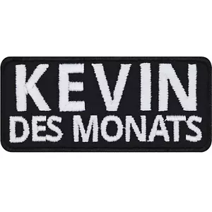 Spaß Aufnäher Kevin des Monats Aufbügler Biker Patch Rocker Applikation 70x30mm - Bild 1 von 7