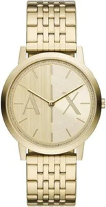 Armani Exchange AX2871 reloj de cuarzo para hombre movimiento de dos agujas acero inoxidable 3ATM oro - Imagen 1 de 5