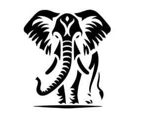 Indian Elephant Stencil - RE-USABLE 7.5 x 8.5 inch - Picture 1 of 1