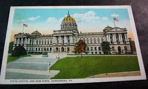Old Post Card State Capitol-Pennsylvania PA17 - Picture 1 of 2
