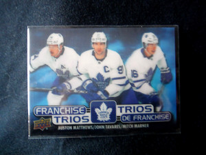 2020-21 Tim Hortons FRANCHISE TRIOS ** MATTHEWS, MARNER, + ** Toronto SP 2021 UD