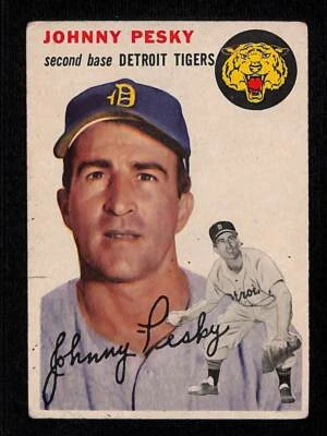 1954 Topps #63 Johnny Pesky - EX - Set Break! - Image 1 of 2