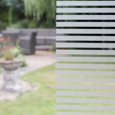 D-C-Fix Static Cling Vinyl Window Film Frosted Privacy Clarity Stripes 45cm X 5m