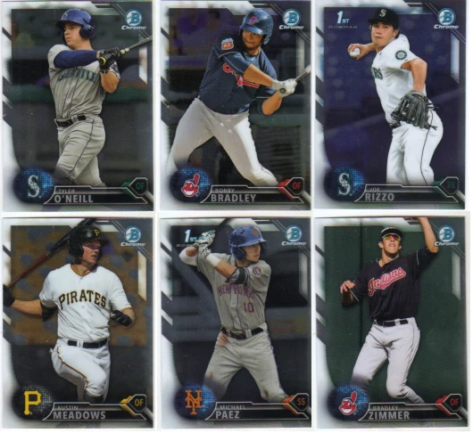 2016 Bowman Draft Baseball - Chrome Prospect Cards - Choose From Card #'s 1-200 - Image 1 of 1