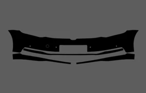 Volkswagen Touran 15- Front Bumper CLEAR Stone Chip Guard Paint Protection Film - Picture 1 of 2