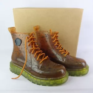 Viktor And Rolf Melissa Boots Size 6 Pink Watermelon Jelly Festival Rave - Picture 1 of 9