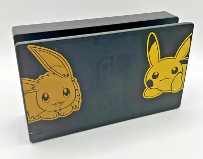 Dock Station Nintendo Switch Pokemon Let's Go Pikachu Edition limited usato nero - Immagine 1 di 4