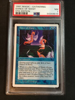 1997 Magic The Gathering 5th Edition - Dance of Many - Enchantment - MTG PSA 7 - Image 1 of 4