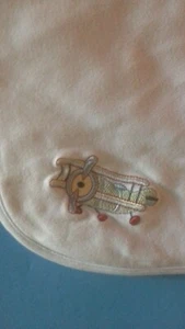 FIRST IMPRESSIONS BABY BOY BLANKET BLUE COTTON AIRPLANE Baby Blanket GUC - Picture 1 of 4