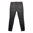 Eileen Fisher Women Jeans Size 10 Black Mid-Rise Skinny Leg Stretch Made in USA