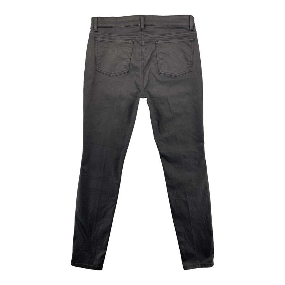 Pantalones de mezclilla ajustados elásticos negros de tiro medio para mujer Eileen Fisher hechos en EE. UU. Foto 1 de 4