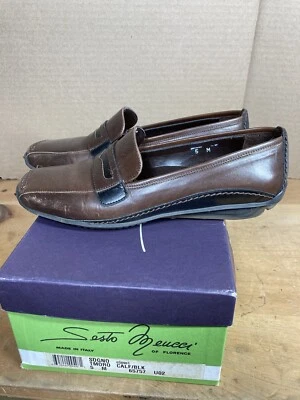 Sesto Meucci Women’s US Size 5 Briwn Leather Shoes Slip On 65757 - Изображение 1 из 4