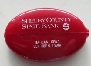 VINTAGE Shelby County State Bank Plastic Coin Purse - Harlan, IA - Picture 1 of 2