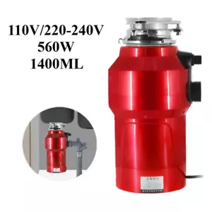 Household Kitchen Food Waste Processor Disposer Disposal Garbage Crusher 560W - Picture 1 of 14