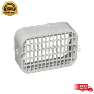 Weißer Vinyl Nagerschutz für 3x4 Zoll Fallrohre - Kunststoff Dachrinnenrost NEU - Bild 1 von 6