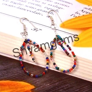 Gemstone Sapphire Stone Earring- Precious Stone Earring Gemstone Earring Gift431 - Picture 1 of 3