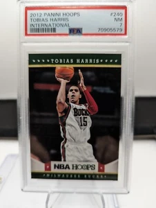 Tobias Harris RC:  2012 Panini NBA HOOPS,  INTERNATIONAL , #240,   PSA 7! - Picture 1 of 2